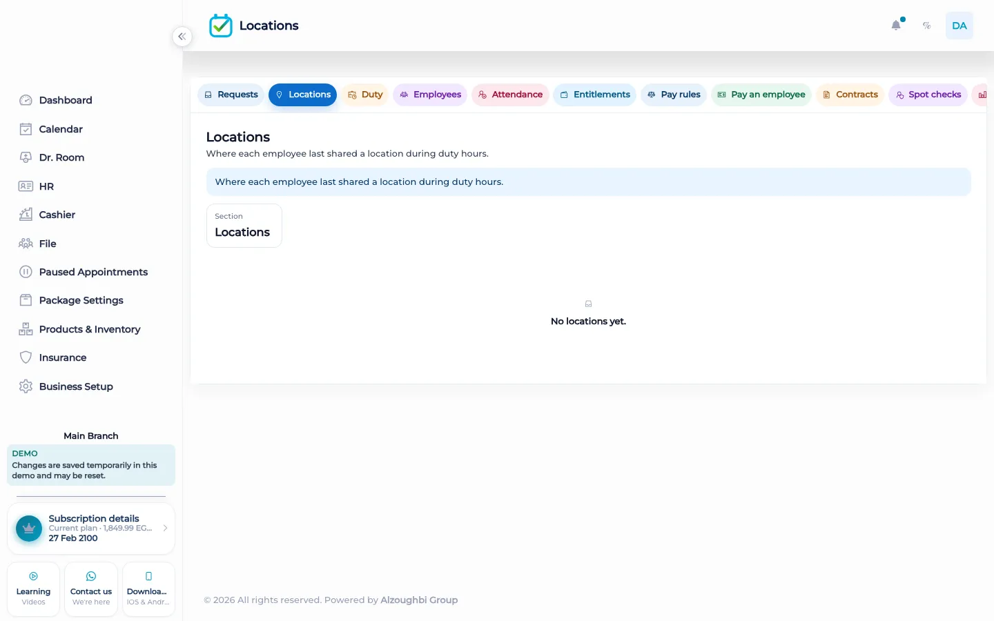 A branch geofence used for BOC attendance