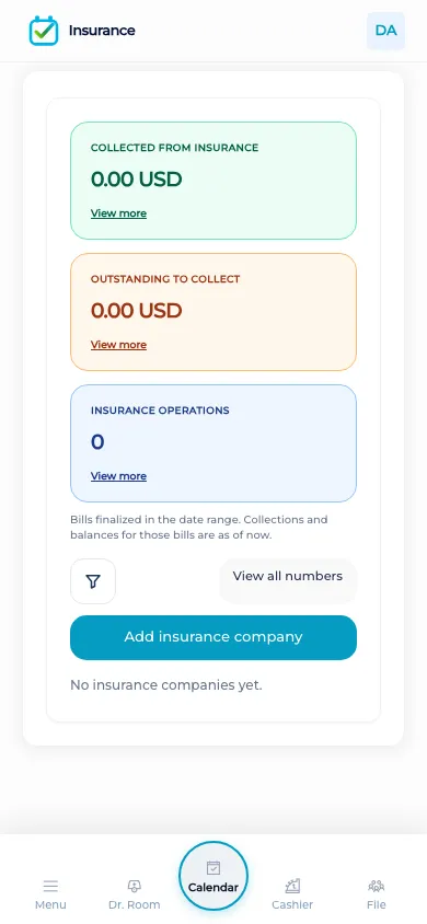 Insurance on a BOC phone screen