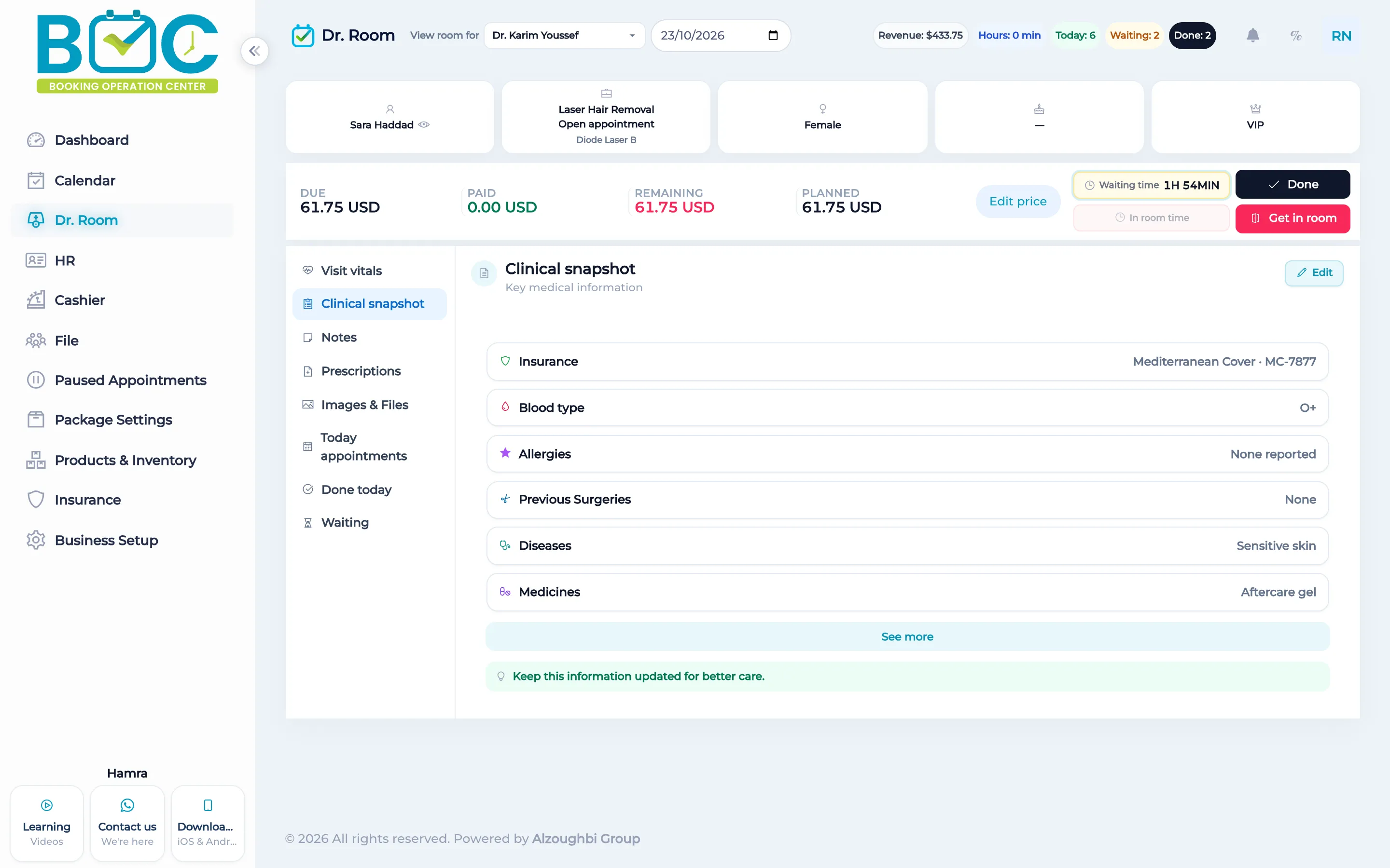 Clinical snapshot