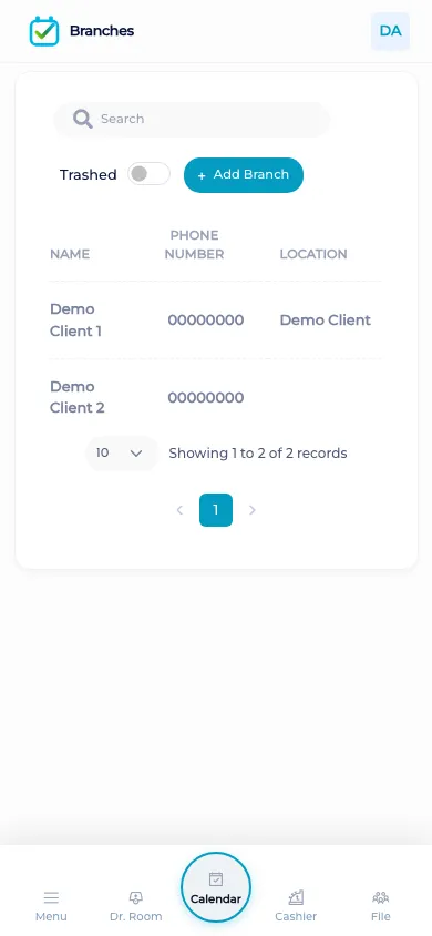 Branch switching on a phone