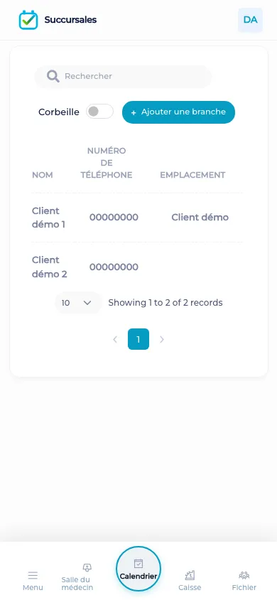 Changement de site sur un téléphone