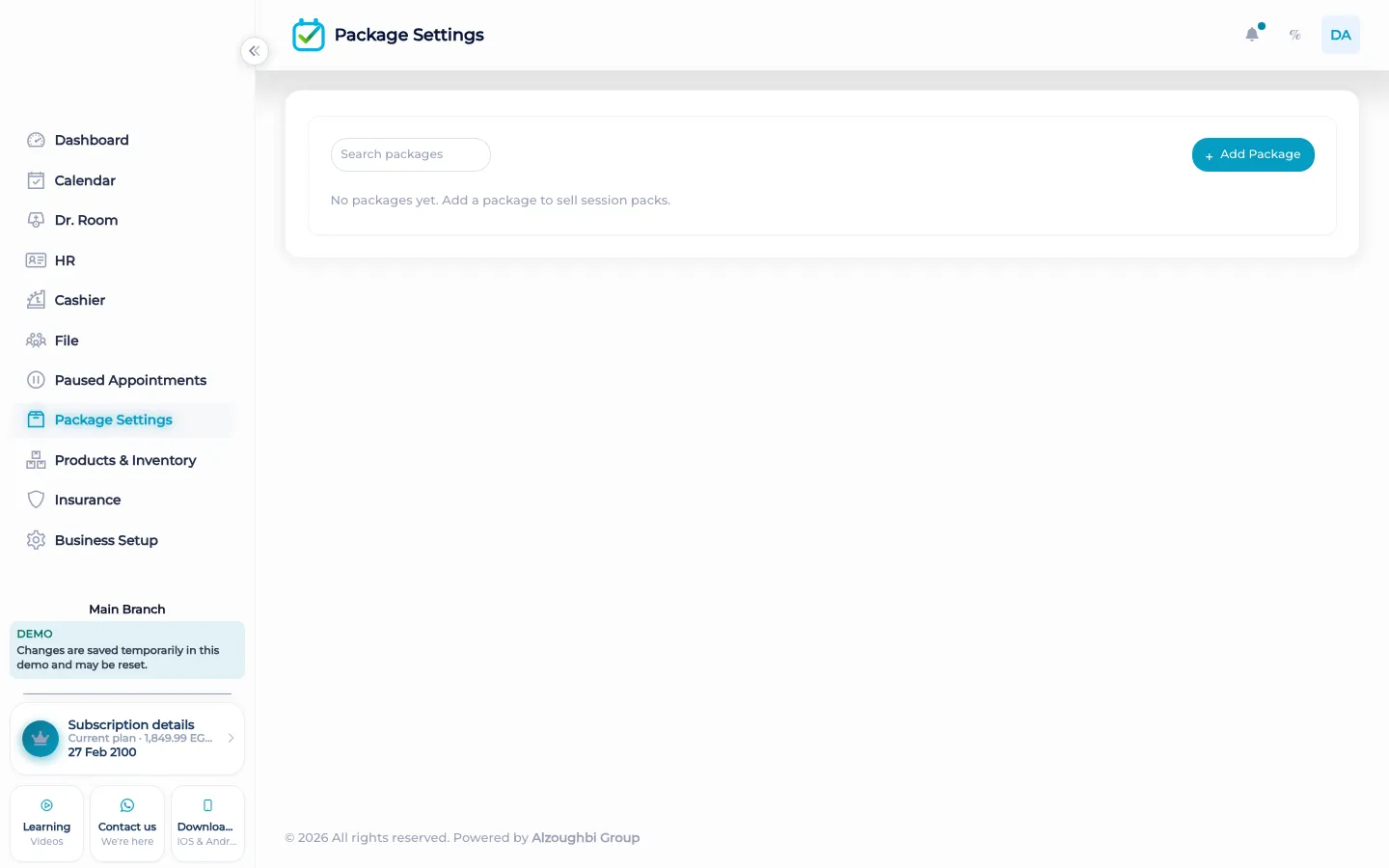 Enrolling a client on a BOC package