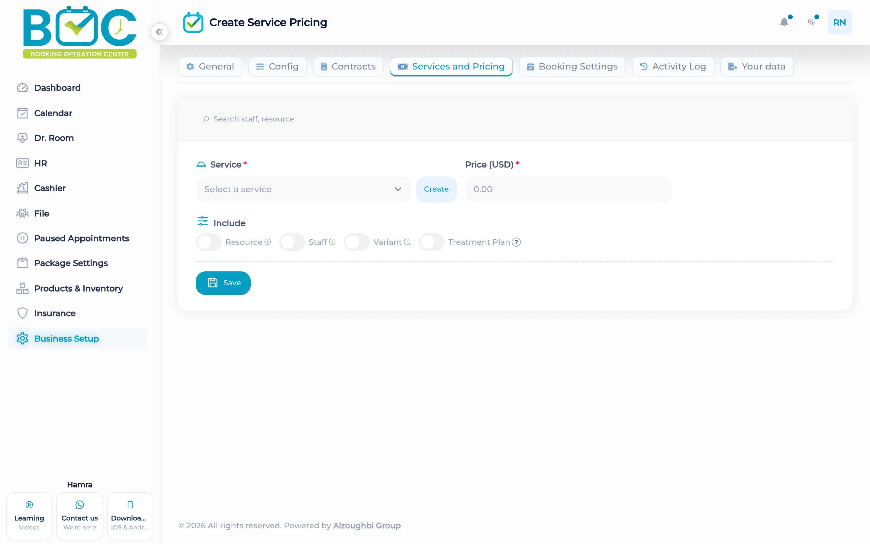 Creating a service